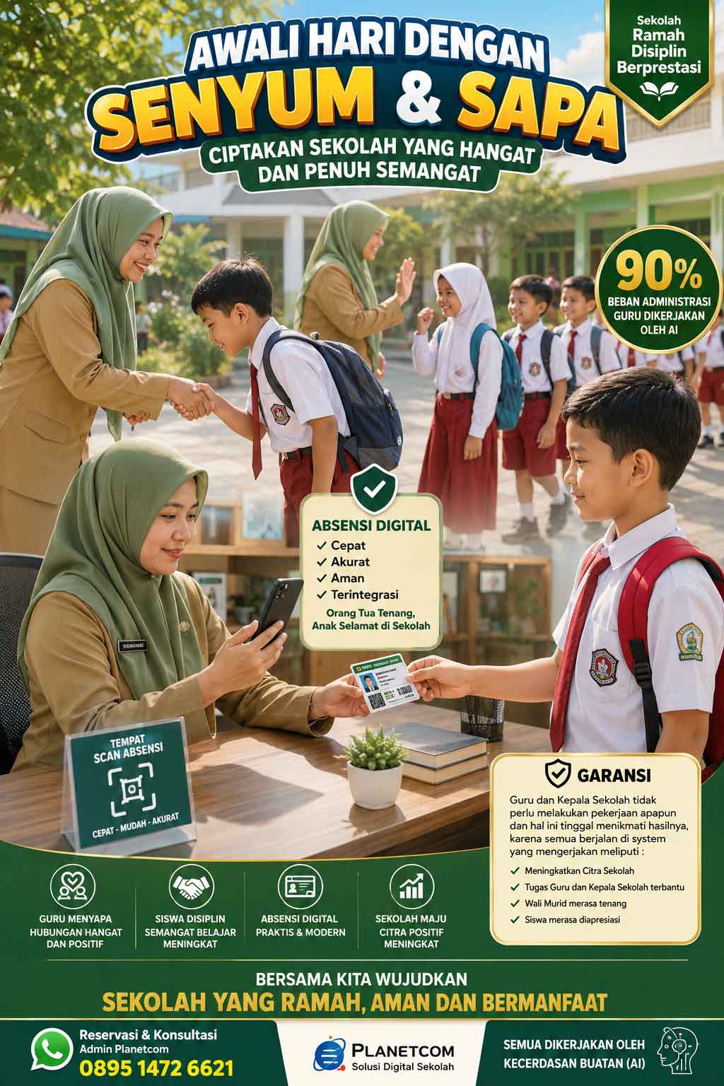 Ilustrasi Buku Kehadiran Digital
